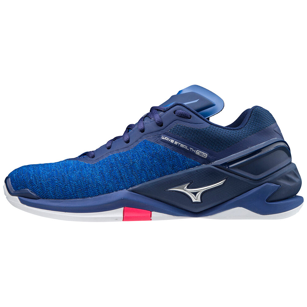 Scarpe Da Pallamano Mizuno Wave Stealth Neo Uomo - Blu/Argento/Rosa - 86540-BUPH